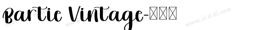 Bartie Vintage字体转换